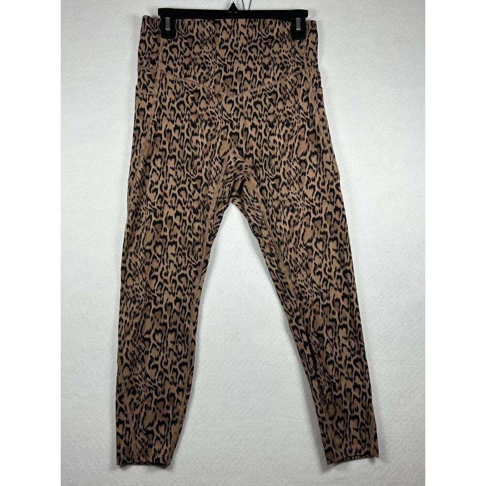 Halara Leopard Print High Waisted Tummy Control Leggings with Pockets - Size L